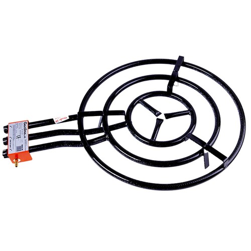 Triple ring paella gas burner - ring,