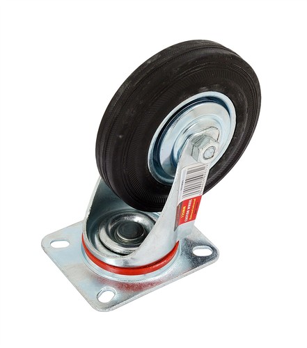 Heavy duty 120mm rubber swivel - duty,
