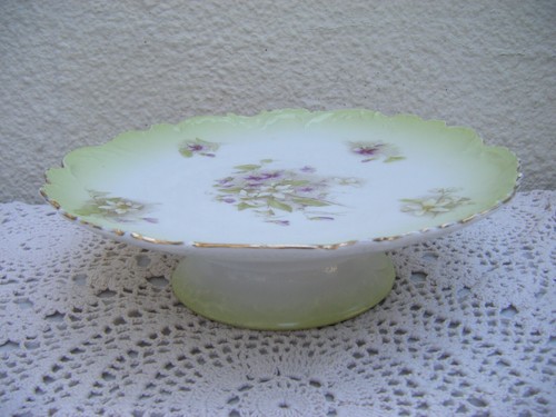 Antique cake stand - stand, mitterteich