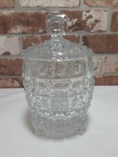 Pineapple Glass Ice Bucket. Vintage Art Deco style.