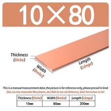 Copper T2 Cu Metal Flat Bar