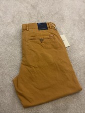 Claudio Lugli Men’s Deep Sand Colour Chino Trousers Size 32R