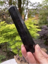 Black Tourmaline Schorl Large Wand Point Tower Protection/ Grounding