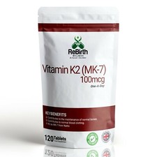 Vitamin K2 100mcg 120 Tablets