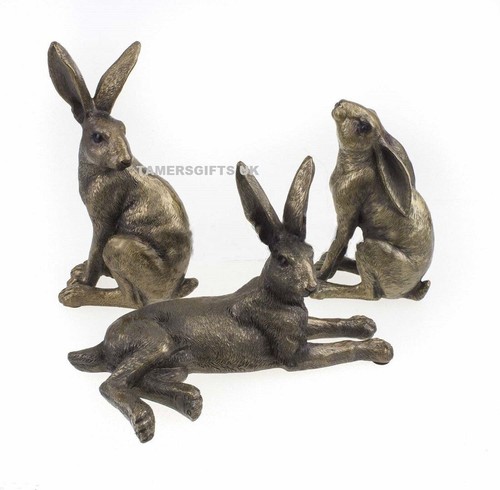 Set hares sculptures - set, in