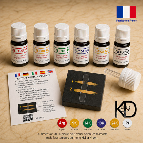 Kit tester gold acid - tester, 9k