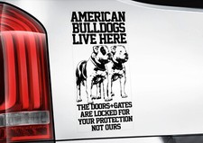 American Bulldog Car Sticker -