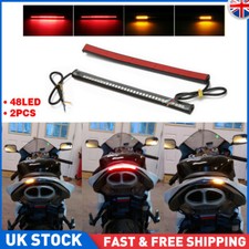 2x LED Amber/Red Motorcycle