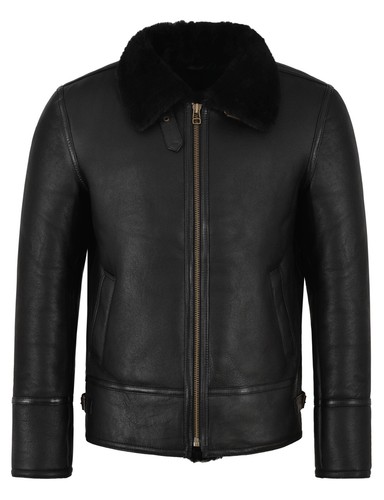 Men sheepskin jacket bomber - men,