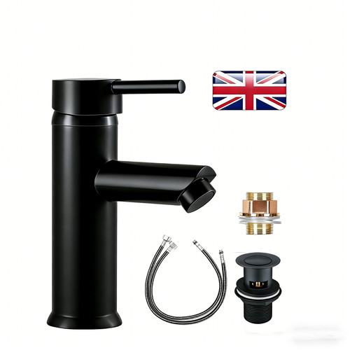 Black basin sink - basin, mixer