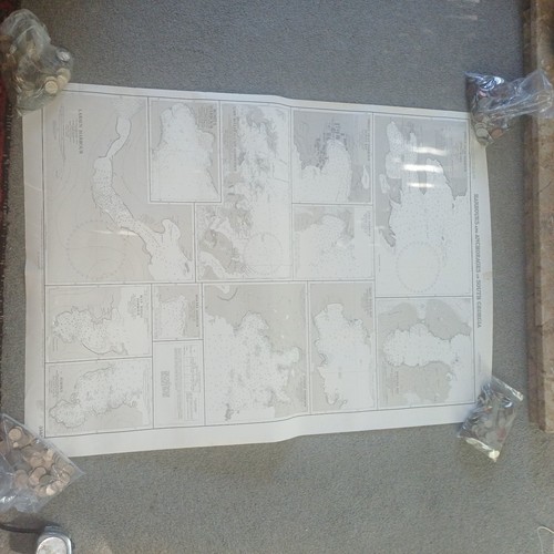 Vintage 1986 admiralty chart - admiralty,