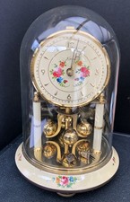 Vintage Kern Midget Anniversary Clock 400 Day 18cm Needs New Wire/Glass Dome