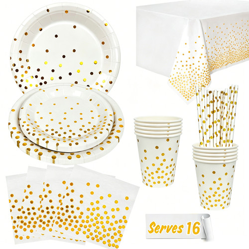 Gold white wedding - gold, party