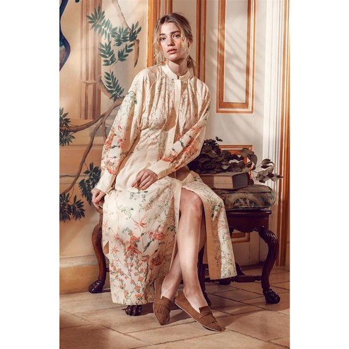 Cream yellow oriental - h&m,