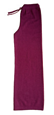 SHIRIN GUILD EGG TRADING RASPBERRY 100% CASHMERE LOOSE LEG PANTS SIZE M NEW