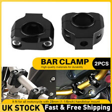 Universal 1/8inch 28mm Motorcycle Handlebar Riser Mount Clamp Fat Bar Taper New