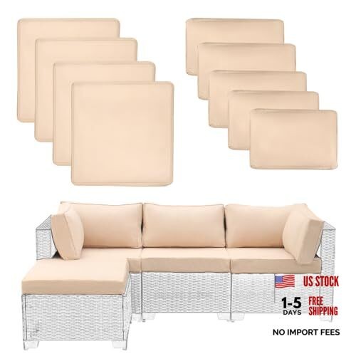Pcs patio cushion covers - pcs,