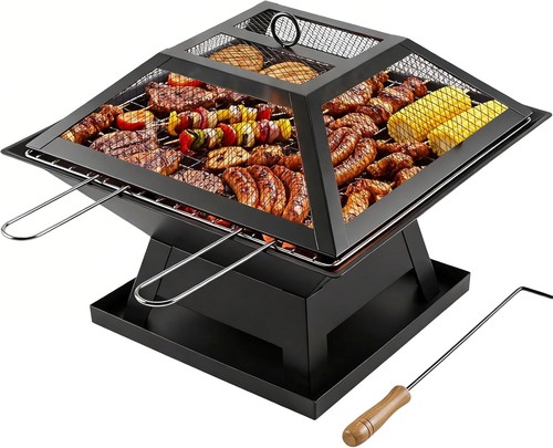 Fire pit garden with - fire,