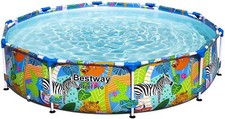 BESTWAY SAFARI SWIMMING POOL 305 cm 10FT Pool Steel Pro BW56985