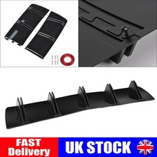 For Toyota Corolla Glossy Black Rear Diffuser Bumper 10-Fins Spoiler Splitter UK