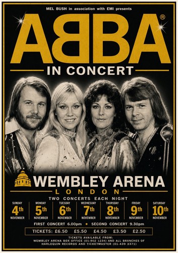 Abba wembley arena concert - wembley, a4