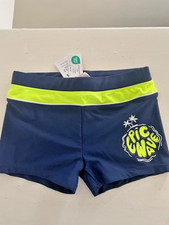 BOYS NAVY STRIPE SWIM SHORTS