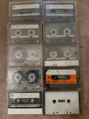Blank c90 cassettes - blank, with