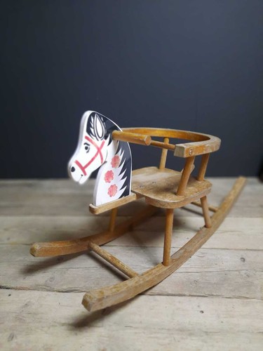 Vintage toy rocking - rocking, horse
