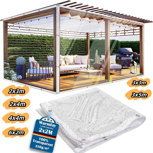 100 clear tarpaulin - 100%,