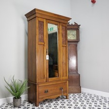 Edwardian Walnut and Carved
