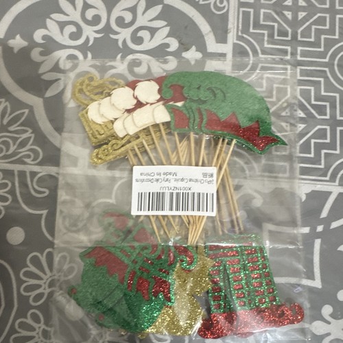 24pcs christmas cupcake picks - christmas,