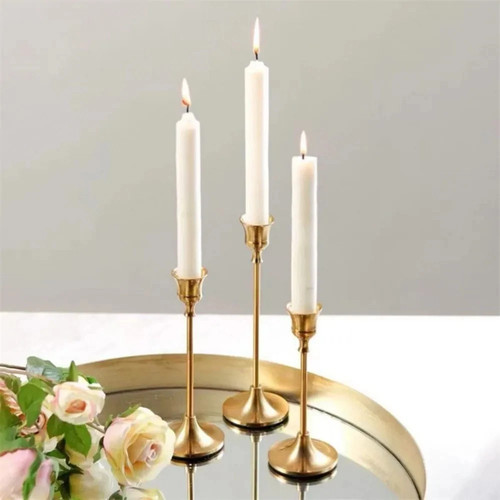 3pcs vintage candle holders - vintage,
