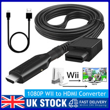 For Wii Input to HDMI Converter HD Video Audio Output Adapter For Nintendo -UK