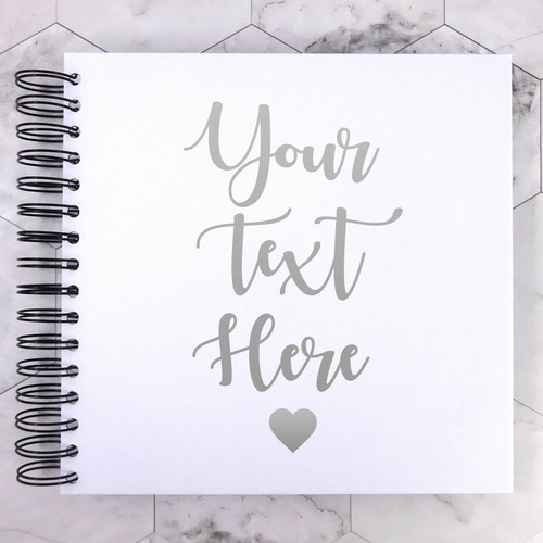 Silver personalised square - silver,