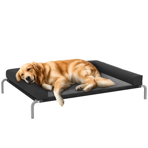 Pawhut elevated dog - elevated, bed