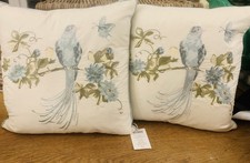Laura Ashley Harewood Duck Egg Blue Cushion two avail price per Cushion 