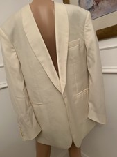 Men's Ivory/ Cream Tuxedo Jacket for Ball, Formal, Cruise, Christmas Party.