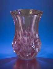 Vintage Cristal D'Arques Purple Violet Mini Glass Vase
