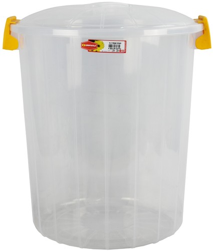 Clear plastic bucket 50l - bucket, lid