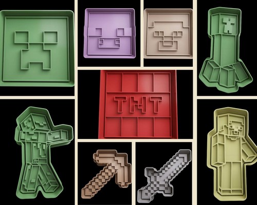 Minecraft cookie cutters - , +
