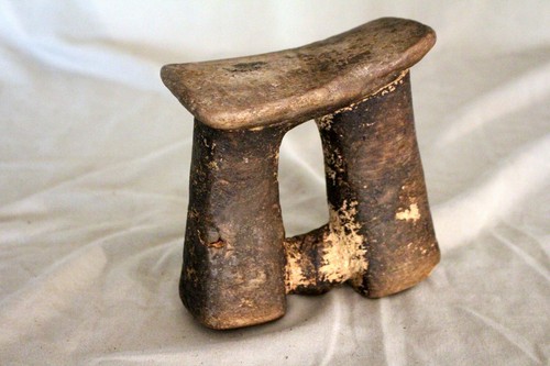 Dinka tribe old headrest