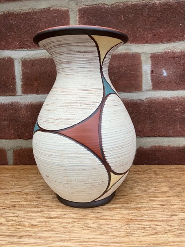 Vintage german pottery vase - german,