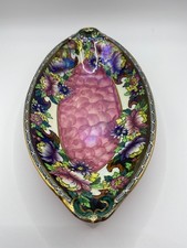 Maling dark Peony oval bowl