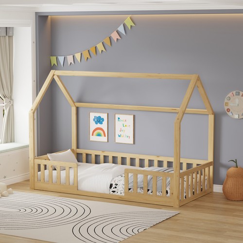Wooden house shaped toddler - house-shaped,