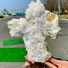 3.8LB Natural Transparent Chrysanthemum CrystalCluster Specimen