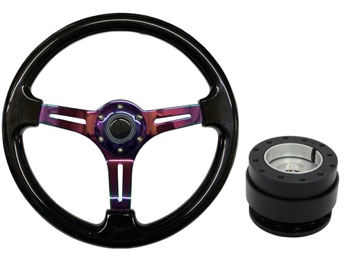 Black neo chrome steering - ts,