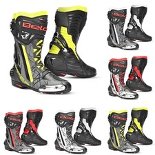 Bela Air Rider GP-1 Racing Men's Motorcycle Boots Sport Track Shoes CE Certified