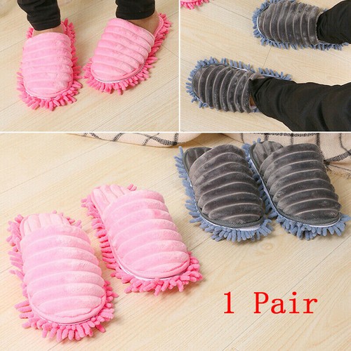 Pair mop slippers lazy - slippers, floor