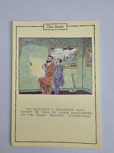 Glen baxter vintage postcard - glen,