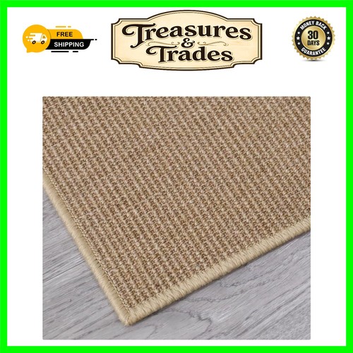 Contemporary light brown - brown, sisal